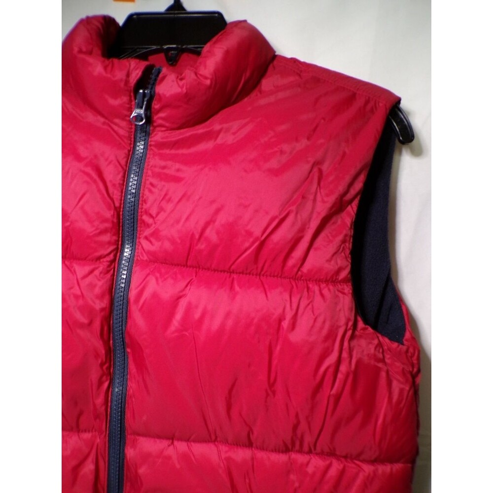 Old Navy Kids XL 14 16 Red Quilted Puffer Vest Full Zip Sleeveless - Picture 2 of 4